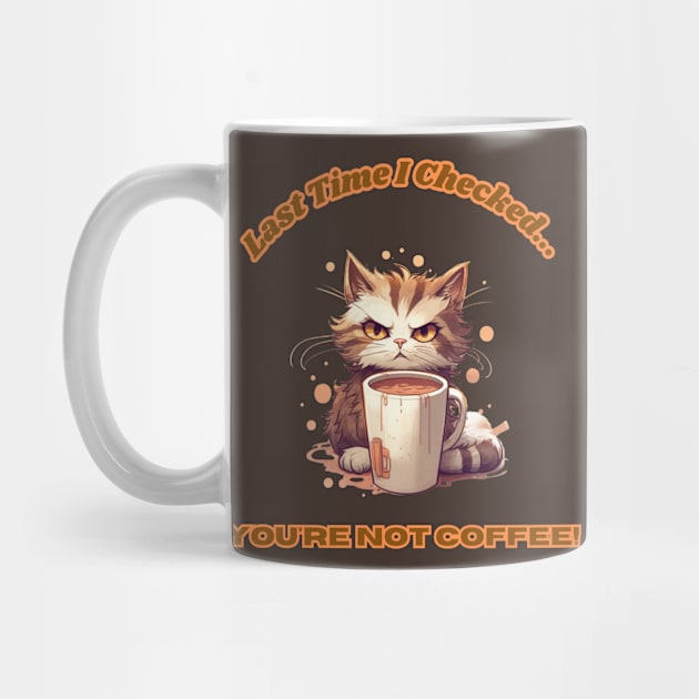 Cat shirt funny meme for coffee lover that makes you laugh for him or her that love cats who cause trouble while being cute for cat lover by New Otaku 64